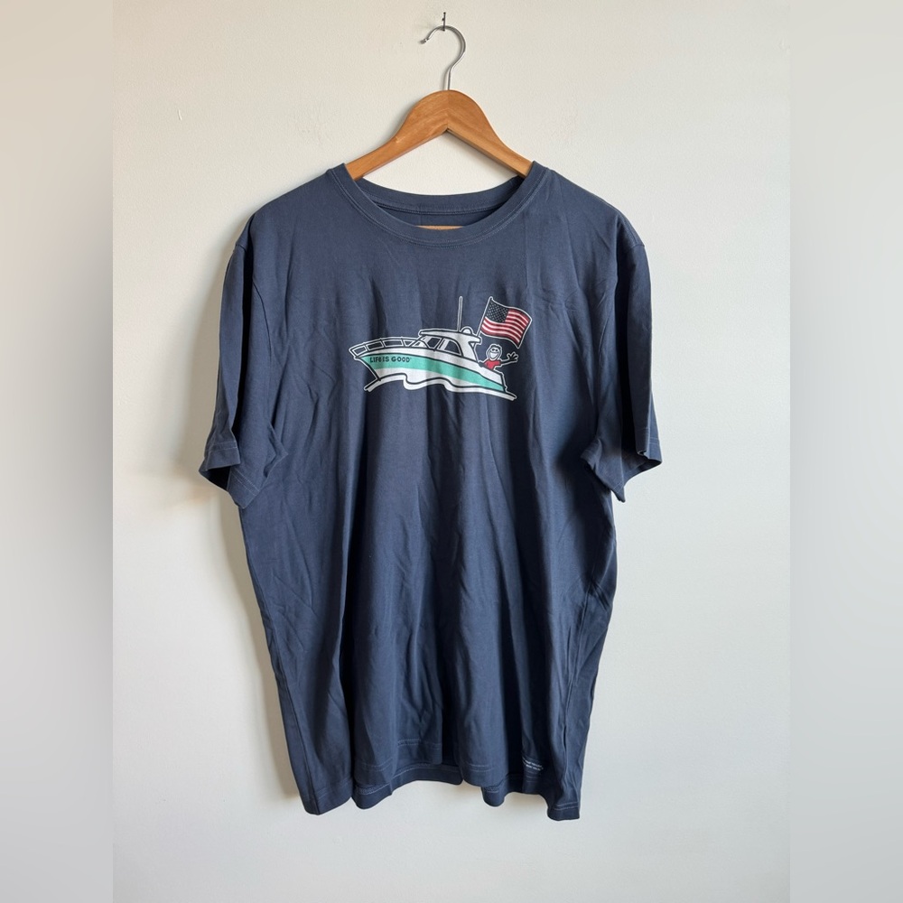NWT Life Is Good Boat Tee
